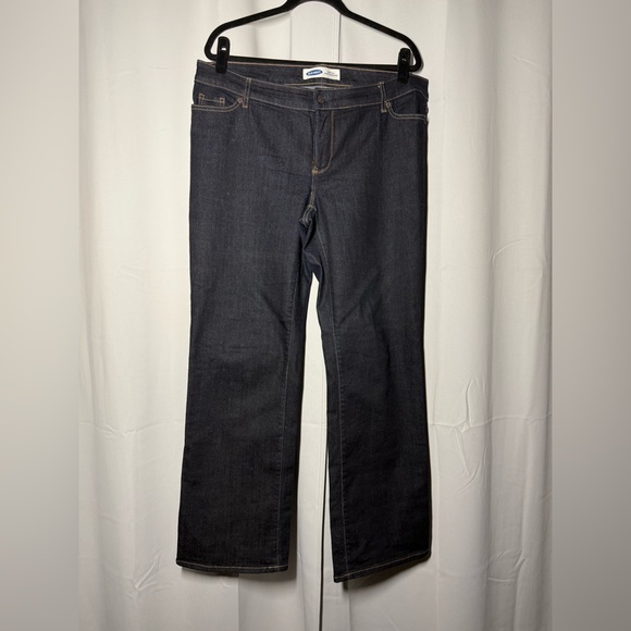Old Navy Denim - Old Navy Boot-Cut Dark Indigo Jeans - Stylish 90s Baggy
